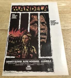 1987 MANDELA Danny Glover, Alfre Woodard HBO TV Movie Ad - Vintage Print Ad - Bild 1 von 1