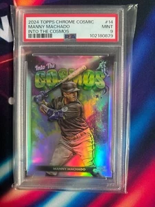 2024 Topps Cosmic Chrome Manny Machado Into The Cosmos #14 PSA 9 - Picture 1 of 2