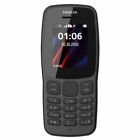 Nokia 106 Dual Sim ciemnoszary 2G Odblokowany Sim Free Basic Big Button Telefon komórkowy.