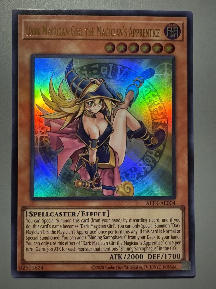 YUGIOH DARK MAGICIAN GIRL THE MAGICIAN'S APPRENTICE ASIA ENGLISH ALIN ULTRA RARE - Image 1 of 3