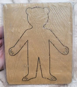 Ellison "Paper Pal Teddy" Die 29136-LG-Fits Accucut-Accuquilt Studio-Grande Mark - Bild 1 von 6