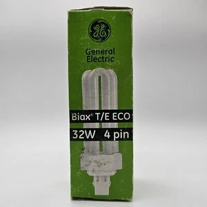GE 97632 F32TBX/841/A/ECO 32W T4 Triple Tube CFL 4PIN GX24q-3 4100k White 4 PACK - Picture 1 of 7