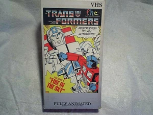 THE TRANSFORMERS VHS CARTOON VOL.4-Fire In The Sky,autobots,teletran,megatron - Picture 1 of 6
