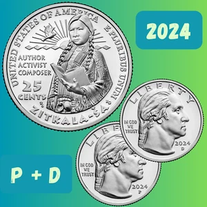 UNC 2 Coins from United States of America – American World Coins 🇺🇸 - Picture 1 of 11