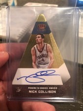 2012 13 NICK COLLISON PANINI PREFERRED CROWN ROYALE GOLD DIE-CUT AUTO /10 RARE
