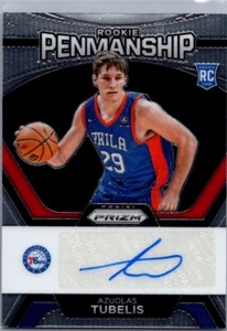 2023-24 Panini Prizm - Rookie Penmanship #RP-TUB Azuolas Tubelis RC Sixers - Picture 1 of 2