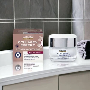 LACURA Skin Collagen Expert 3 Zonen Nachtcreme Alle Hauttypen 50ml - Bild 1 von 3