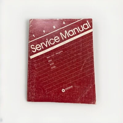 Autocaravana Dodge B-250 Van 1984 OEM taller servicio reparación manual guía del motor Foto 1 de 4