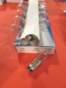 756--CLEAR BULBS---WAGNER -12 VOLT -1--BOX = 10 BULBS - Picture 1 of 1
