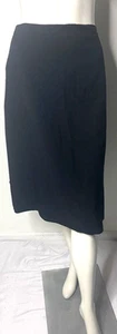 W Worthington Mujer Plus Negro Hasta la Rodilla Falda Recta Carrera 24W - Forrada - Imagen 1 de 4