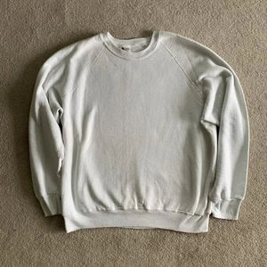 Sudadera Lee de Colección Años 80 Resistente Blanca Cuello Redondo Para Hombres XXL En Blanco EE. UU. Burnout - Imagen 1 de 9