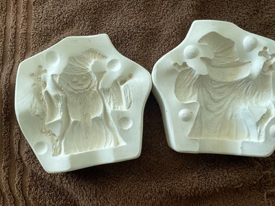 Nowell casi nuevo #2589 - Molde de cerámica Pumpkin Wizzard Foto 1 de 4