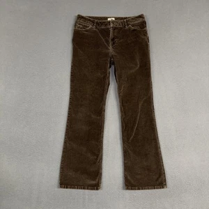 J Jill Corduroy Pants Womens 6P Brown Mid Rise Bootcut Flat Front Cotton Blend - Picture 1 of 11