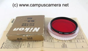 Nikon 52mm R60 Red Contrast Filter for B&W Films Open Box Japan - Picture 1 of 1