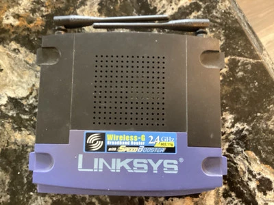 Linksys~ WRT54GSV7.2Wi-Fi Wireless-G 2.4 Ghz Broadband Router ~ No Power Pack -- - Image 1 of 4