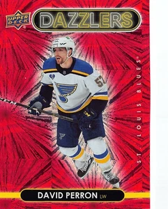 2021-22 Upper Deck Dazzlers Red #DZ38 David Perron - Picture 1 of 2