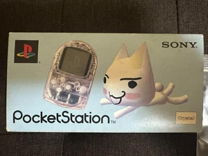 Sony PocketStation PlayStation PS Crystal SCPH-4000 SCATOLA e manuale Japan Toro - Foto 1 di 8