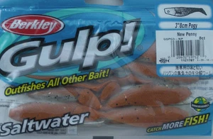Berkley GSPG3-NP 3" Gulp Pogy New Penny 8 Ct - Picture 1 of 3