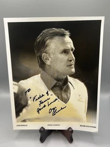Foto autografiada de Don Shula 8x10 - Imagen 1 de 6