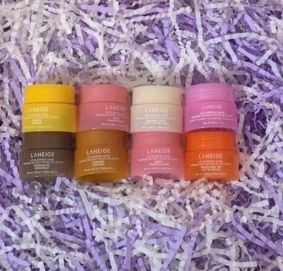 LANEIGE Lip Sleeping Mask Travel Size Vanilla Mango Gummy Chocolate Caramel Cand