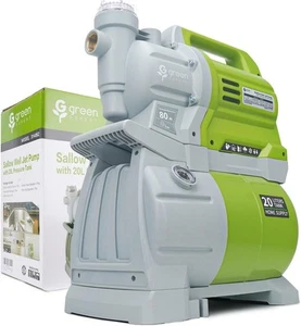 Green Expert Booster Pump Sytem, 1HP Shallow Well Pump with Pressure Tank, Uniqu - Picture 1 of 7
