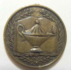 antique 30 mm Aladdin magic lamp metal collector token 54274 - Picture 1 of 3