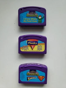 LeapFrog Game Lot – Reading/ Short Vowels A & I/  Reading Superman - Picture 1 of 4