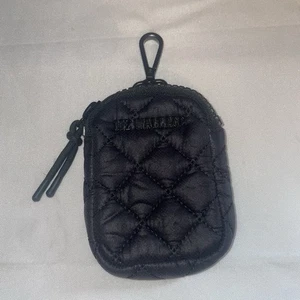 MZ Wallace Pequeño Metro Acolchado Eslabón Bolsa Monedero Dije Bolso Negro Nuevo sin Etiquetas - Imagen 1 de 8