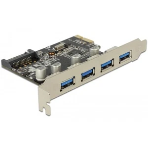 Delock Karta PCI Express > 4 x zewnętrzne USB 3.0 - Zdjęcie 1 z 1