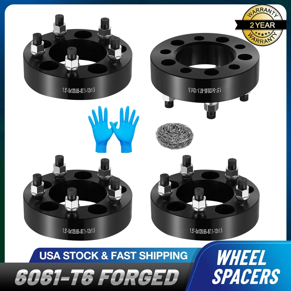 (4) Espaciadores de rueda de 1,5 pulgadas 5x4,75 M12x1,5 para Chevy Corvette S10 GMC Sonoma Foto 1 de 4