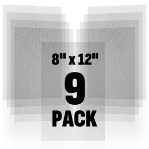 9 Pack 304 Stainless Steel Mesh Screen, 8'' x 12'' 20 Mesh Wire Screen Mesh, ... - Picture 1 of 7
