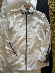 MEN'S HIGH STYLE FASHION SHIRT - SMART CASUAL - SIZE 15 MULTI COLLAR STYLE - Picture 1 of 7