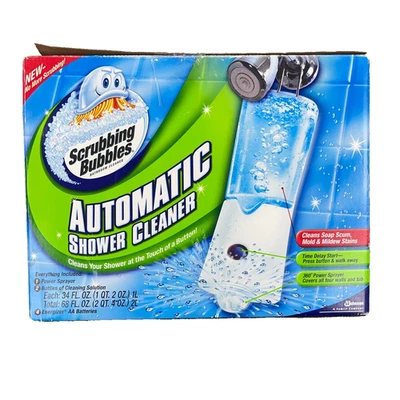 Scrubbing Bubbles Dual Sprayer Automatic Shower Cleaner Kit + 2 Refills OPEN BOX - Image 1 of 4