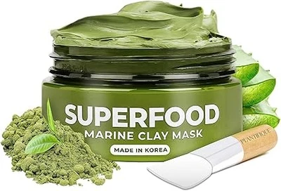 Plantifique Korean Skincare Face Mask – Organic Clay Mask with Avocado & Green T - Image 1 of 4