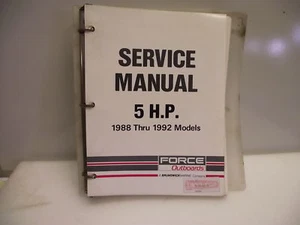 Force outboard motor service manual 5 HP 1988 - 1992. - Picture 1 of 1