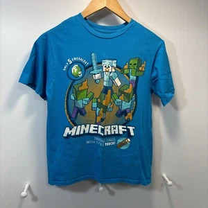 Minecraft T Shirt STEVE Zombies Mojang Boys Size XL - Picture 1 of 6