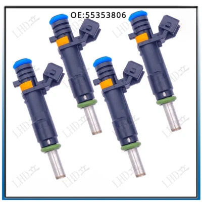 4Pcs Fuel Injectors 55353806 For Chevy Trax 13-18 Saturn Astra 2008-2009 1.8L/ Foto 1 de 4