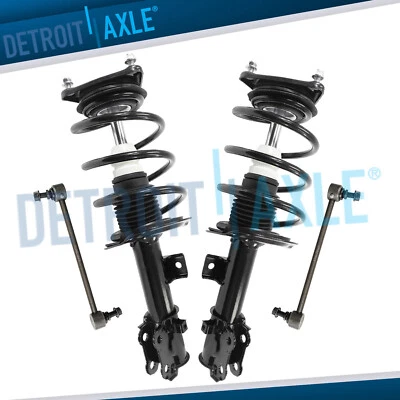 Front Struts w/ Coil Spring Assembly Sway Bar Ends Kit for Kia Forte5 Forte Koup - Image 1 of 4