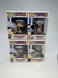 4x FUNKO POP SPEED RACER 737 NORMAL CHASE 738 RACER X 754 2020 Spring POP PROTEC - Picture 1 of 7
