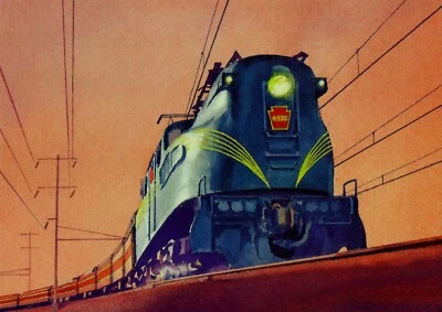 20th. CENTURY TRAINS, THE CONGRESSIONAL, 20 CENTS STAMPED POSTAL CARD - Image 1 of 2