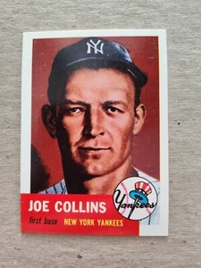 JOE COLLINS New York YANKEES 1953 TOPPS Archives BASEBALL CARD #9