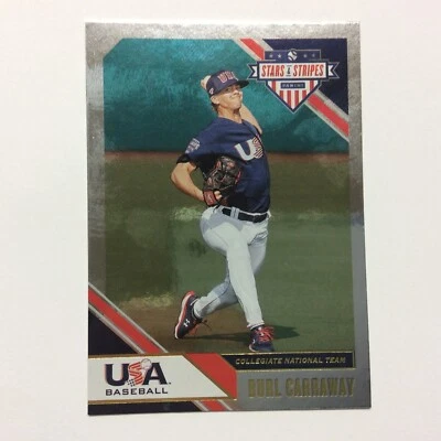 2020 Panini USA Baseball Stars & Stripes - Burl Carraway #15 (RC) - Image 1 of 2
