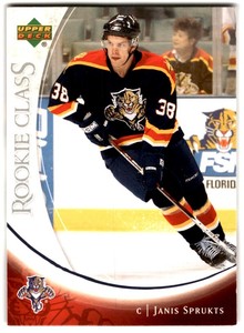 2006-07 Upper Deck Class Box Set Janis Sprukts Rookie #40 Florida Panthers