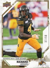 2019 Upper Deck CFL Football Gold Parallel Singles You Pick -- #1--#198 of /50