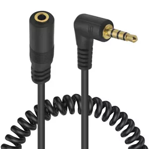 3.5mm Male to 3.5mm Female 4-Pole TRRS Jack Headset Extension Cable 1m - Picture 1 of 5