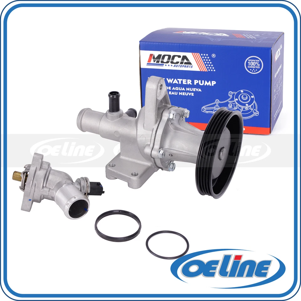 Termostato bomba de água para 2012-2015 Chevrolet Spark L4 1.2L (com correia de 4 nervuras) - Imagem 1 de 4