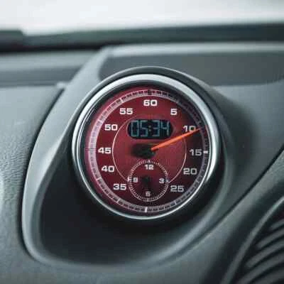 NEW Sport Chrono Stopwatch Mounted Car Dashboard for Porsche 718 Boxster Cayman Foto 1 de 4