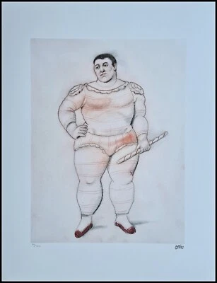 FERNANDO BOTERO * Gymnast * 65 x 50 cm * Lithografie * limitiert # 45/300 - Bild 1 von 4