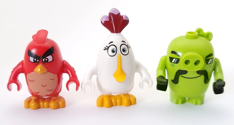 Lego Mini Figura Angry Birds Motociclista Cerdo Matilda Rojo Molesto Lote del Set #75823 Foto 1 de 1