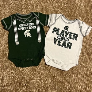 0-3 Michigan State Body Suits - Picture 1 of 4